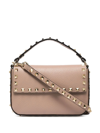 Valentino Rockstud Top-handle Mini Bag In Nude