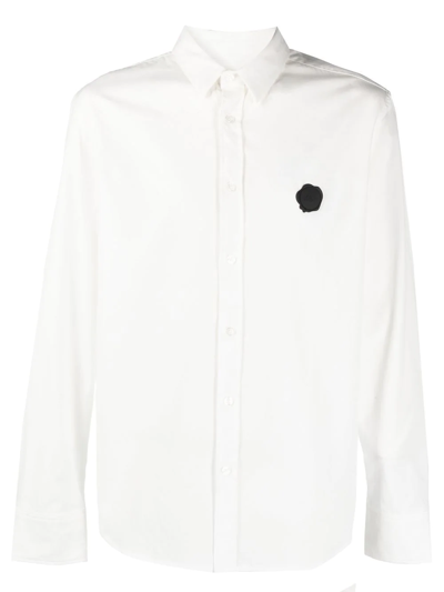 Viktor & Rolf Logo-patch Long-sleeved Shirt In White