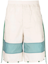 CRAIG GREEN TWO-TONE PANELLED SHORTS