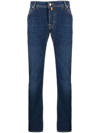 Jacob Cohen Stonewashed Straight-leg Jeans In Blau