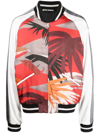 PALM ANGELS PALM TREE-PRINT BOMBER JACKET