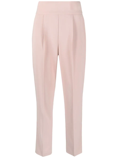 Pinko High-rise Tailored Trousers In Rosa