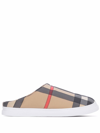 BURBERRY CHECKED SLIPPERS