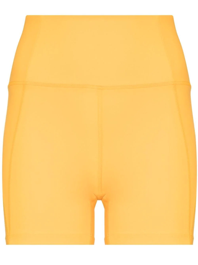 Girlfriend Collective High-rise Cycling Shorts In Gold,yellow