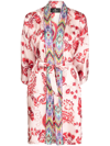 ETRO FLORAL-PRINT SILK PONCHO