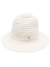 Totême Neutral Panama Raffia Bucket Hat In Neutrals