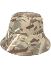 K-way Pascalette Camouflage Nylon Bucket Hat In Grün