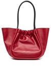 Proenza Schouler Large Ruched Smooth Leather Tote Bag In Bordeaux