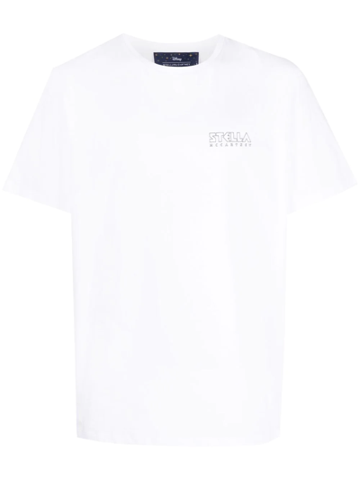 Stella Mccartney X Disney Mickey Mouse-print Cotton-jersey T-shirt In Pure White