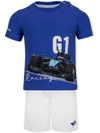 Lapin House Car Print T-shirt And Shorts Set In Blue