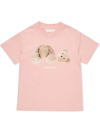 Palm Angels Bear Print T-shirt In Pink
