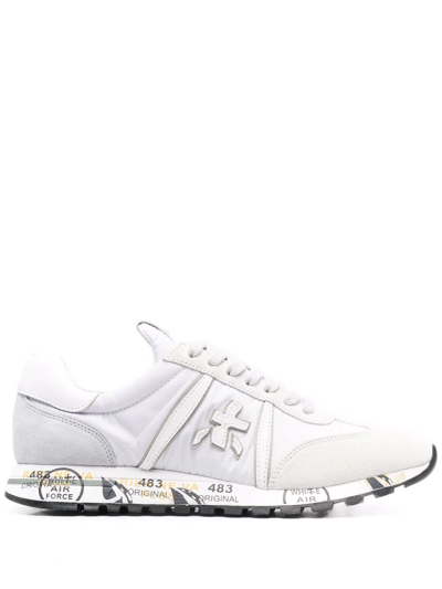 Premiata Panelled Low-top Sneakers In White