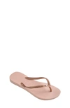 Havaianas Girls' Slims Flip-flops - Toddler, Little Kid In Ballet Rose