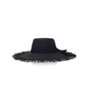 GIGI BURRIS Astrid Panama Straw Hat - Black