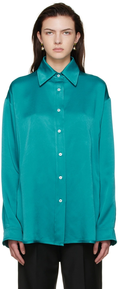 Atlein Blue Acetate Shirt In C0924 Tile