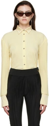 Atlein Yellow Polyester Shirt In C0111 Eggshell