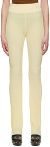 Atlein Yellow Polyester Trousers In C0111 Eggshell