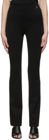 Atlein Black Viscose Trousers In C0114 Black