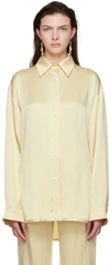 Atlein Beige Acetate Shirt In C0110 Cream