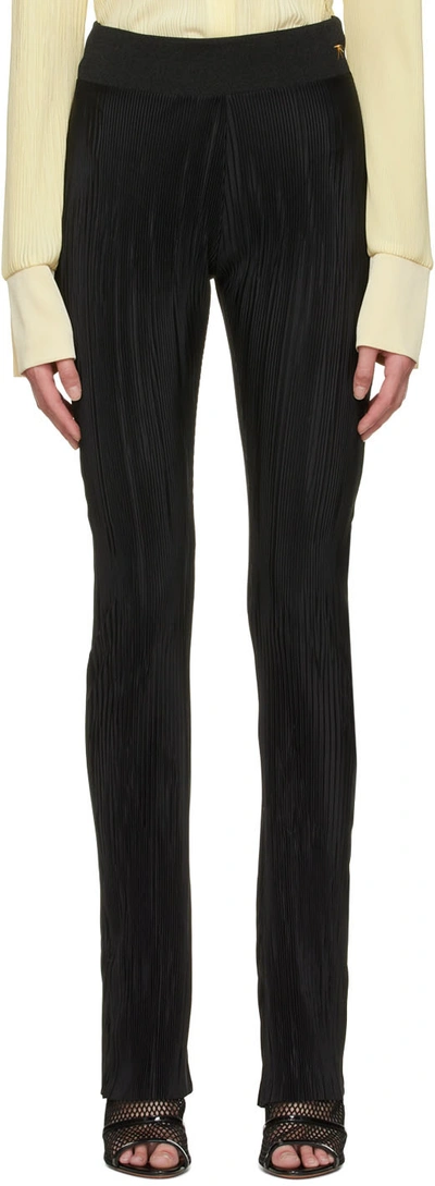 Atlein Black Polyester Trousers In C0114 Black
