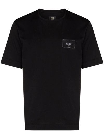 Fendi Pocket T-shirt In Blue