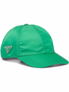 Prada Re-nylon Baseball Cap In Mint Green