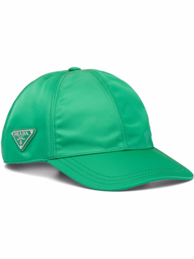 Prada Re-nylon 棒球帽 In Mint Green