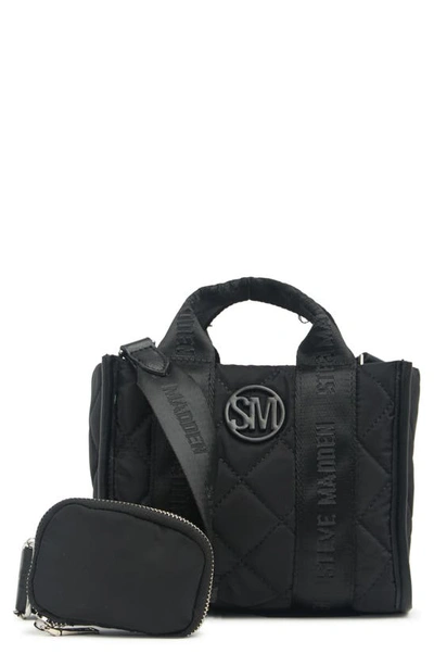Steve Madden Minnie Nylon Crossbody Bag In Black