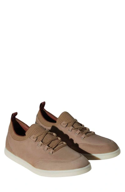 Loro Piana Soho Walk Nubuck Sneakers In Medium Brown