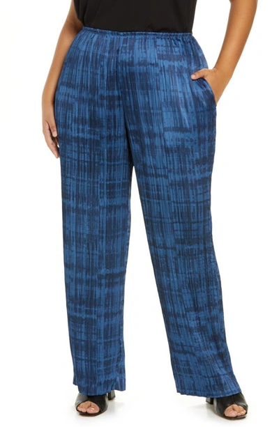 Vince Crushed Tie Dye Pull-on Pants In Coastal