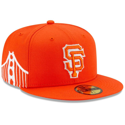 New Era Men's  Orange San Francisco Giants City Connect 9fifty Snapback Adjustable Hat