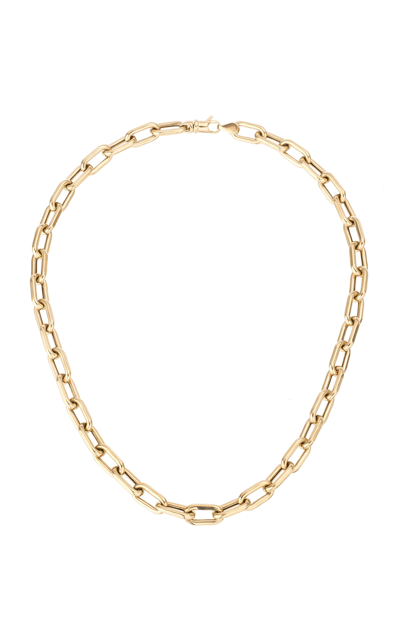 Adina Reyter Women's 14k Yellow Gold 7mm Wide Italian Chain Link Necklace In 16"