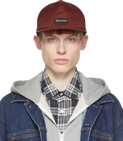 Undercoverism Burgundy Logo Cap In Bordeaux