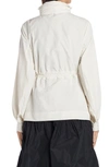 Moncler Enet Short Parka Nylon Jacket In White
