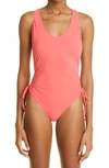 Isabel Marant Symi One-piece Swimsuit In Poppy Red