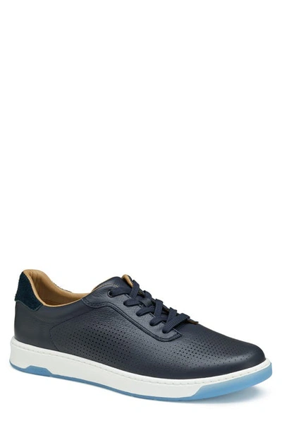 Johnston & Murphy Men's Daxton U-throat Shoes Men's Shoes In Navy Full Grain