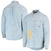 THE WILD COLLECTIVE THE WILD COLLECTIVE BLUE LAFC DENIM BUTTON-DOWN LONG SLEEVE SHIRT