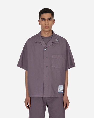 Instrumental Oxford Shortsleeve Shirt In Purple