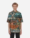Off-white Graffiti-print Short-sleeved Shirt In Multicolor