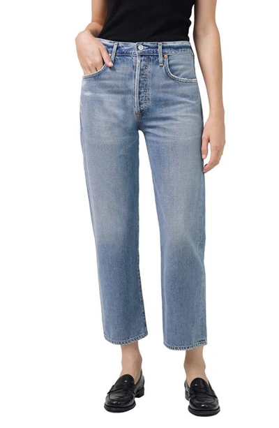 Citizens Of Humanity Emery Relaxed-leg Cropped Jeans In Multi