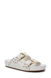 Katy Perry Women's The Buckle Footbed Sandals In White
