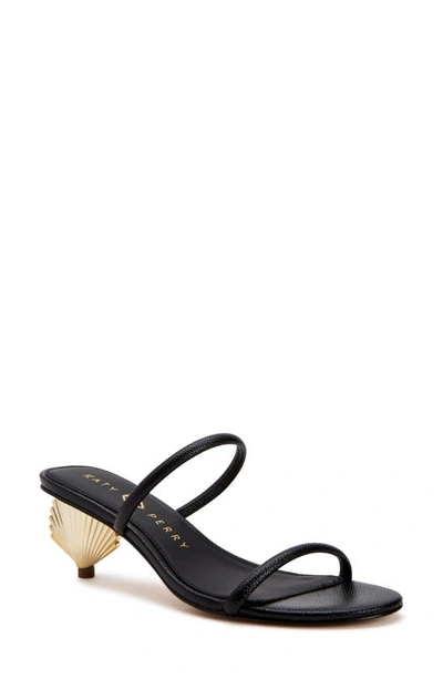 Katy Perry The Scalloped Shell Sandal In Black