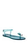 Katy Perry Women's Iconic Geli Toe Post Flat Sandals In Seahorse Turquoise