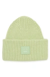 ACNE STUDIOS PANSY FACE PATCH RIB WOOL BEANIE