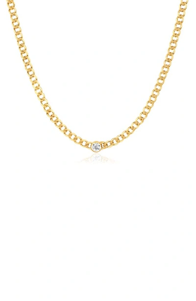 Ef Collection Women's Sari 14k Yellow Gold Diamond Necklace