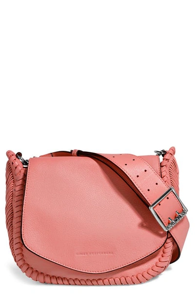 Aimee Kestenberg All For Love Leather Crossbody Bag In Pink Peach