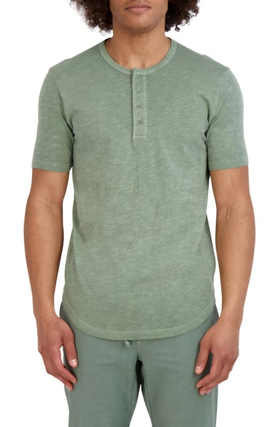 Goodlife Slim Fit Henley T-shirt In Laurel Wreath