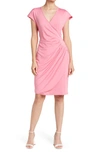LOVE BY DESIGN LOVE BY DESIGN DELANEY CAP SLEEVE SIDE RUCHED MIDI DRESS