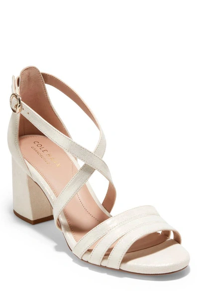 Cole Haan Alicia Womens Metallic Ankle Strap Heels In Multi