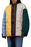 MERYLL ROGGE COLORBLOCK QUILTED JACKET